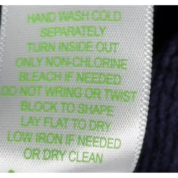 Lilly Pulitzer Galen Sweater Dress Navy Blue Medium Knit Ruffle Cuff Knee Length - Picture 9 of 12